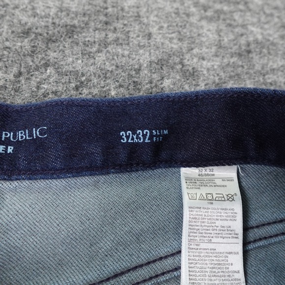 Banana Republic Traveler Jeans 32X32 Blue Denim Slim Fit‎ Stretch Casual 31X30 - Picture 4 of 13